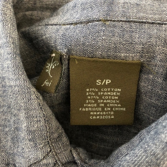 Fei Anthropologie Shirt Dress Button Down Chambray - Picture 4 of 5